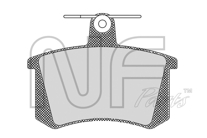 NF PARTS Комплект тормозных колодок, дисковый тормоз NF0017951